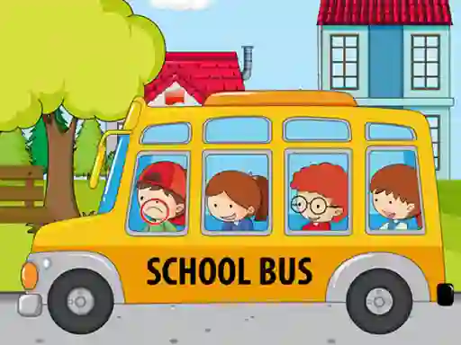 School Bus Differences — безплатна онлайн игра