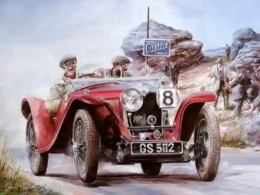 Painting Vintage Cars Jigsaw Puzzle 2 — безплатна онлайн игра