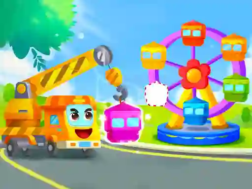 Little Panda Truck Team — безплатна онлайн игра