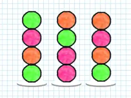 Ball Sort Paper Note — безплатна онлайн игра