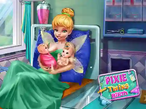 Pixie Twins Birth — безплатна онлайн игра