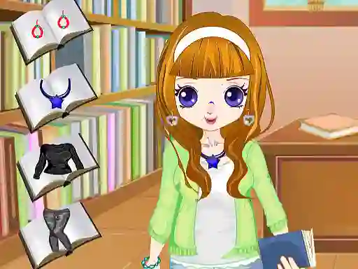 Library Girl Dressup — безплатна онлайн игра