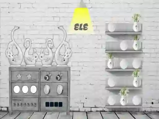 Black and white House Escape — безплатна онлайн игра