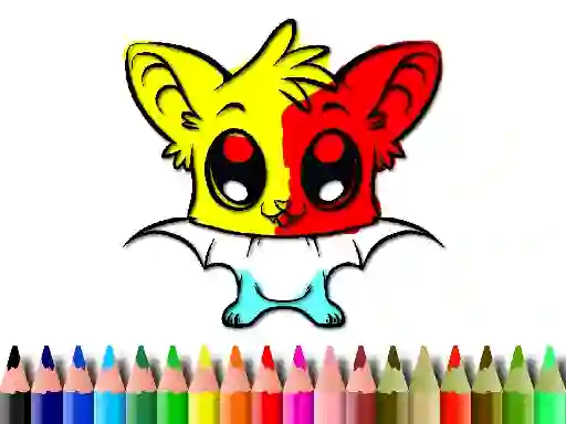 Cute Bat Coloring Book — безплатна онлайн игра