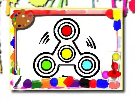 Fidget Spinner Coloring Book — безплатна онлайн игра