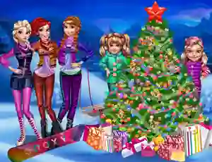 Princesses Christmas tree — безплатна онлайн игра