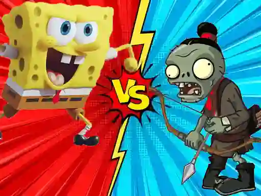 Zombie Vs SpongeBoob — безплатна онлайн игра