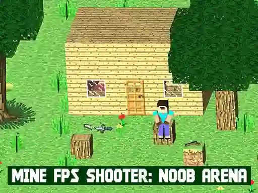 Mine FPS Shooter: Noob Arena — безплатна онлайн игра
