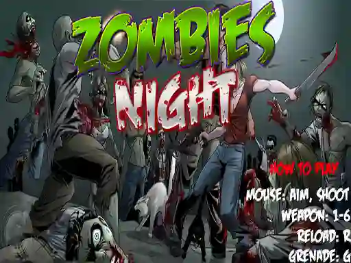 Zombies Night — безплатна онлайн игра