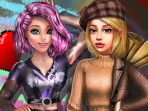 2022 Dark Academia to Egirl Dress up — безплатна онлайн игра