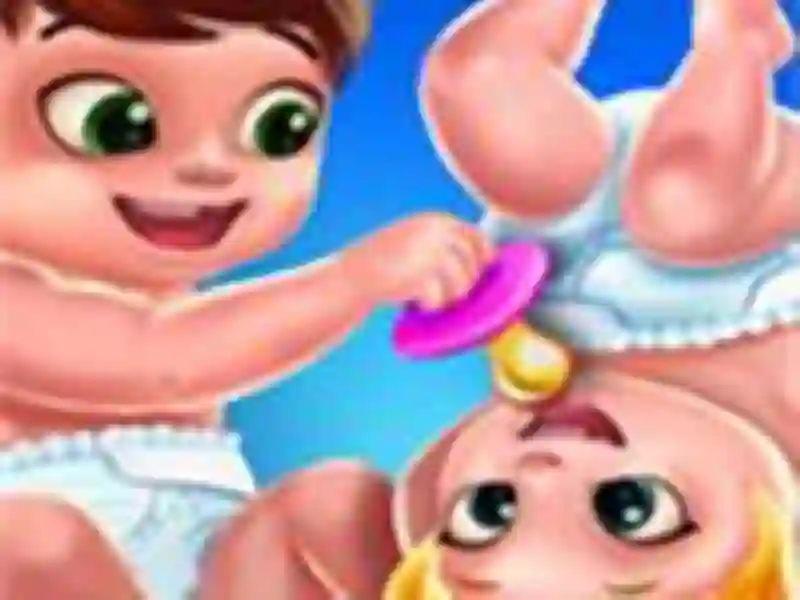 Baby Twins Caring Day — безплатна онлайн игра