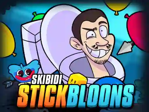 Skibidi Stick Bloons — безплатна онлайн игра