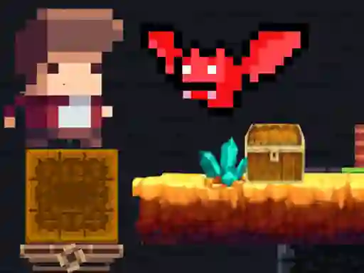Tiny Man and Red Bat — безплатна онлайн игра