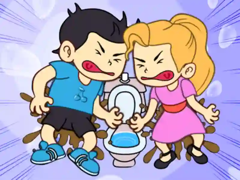 Toilet Rush Race: Draw Puzzle — безплатна онлайн игра