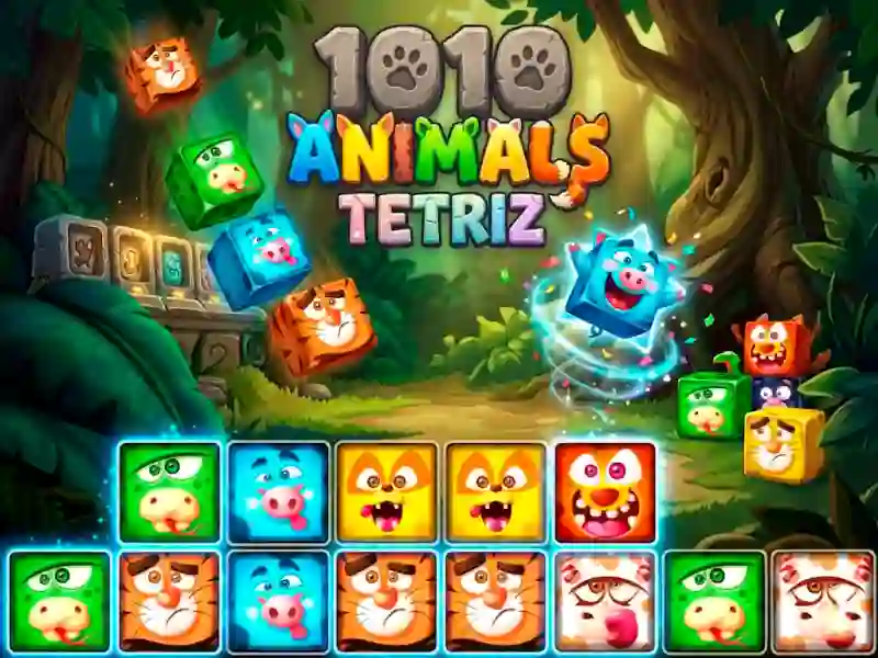 1010 Animals Tetriz — безплатна онлайн игра