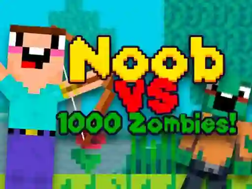 Noob vs 1000 Zombies — безплатна онлайн игра