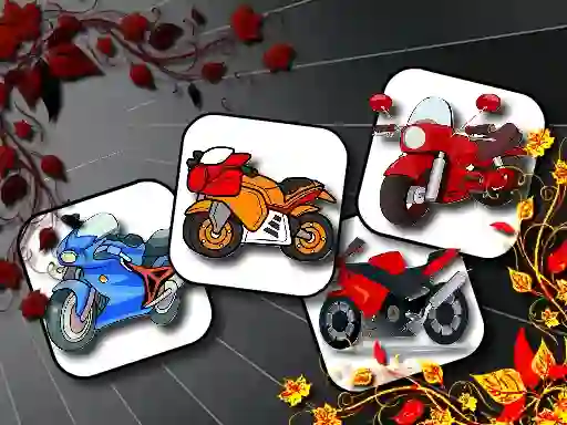 Cartoon Motorbikes Memory — безплатна онлайн игра