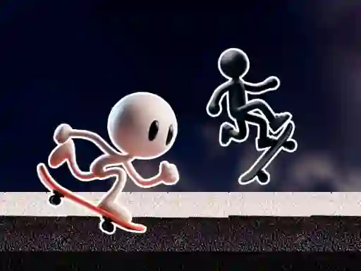 Black and White Stickman — безплатна онлайн игра