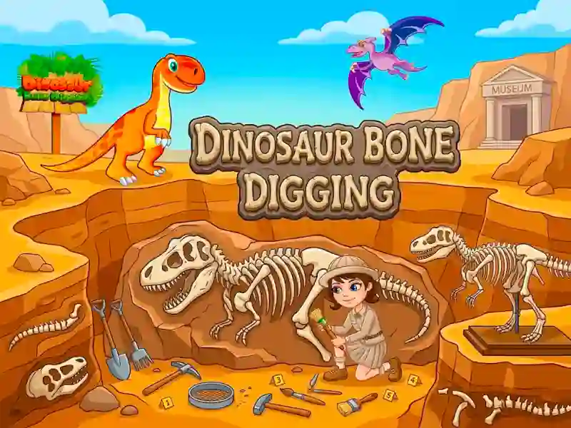 Dinosaur Bone Digging — безплатна онлайн игра