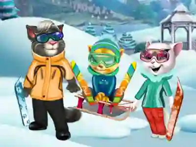 Cats Winter Fun — безплатна онлайн игра