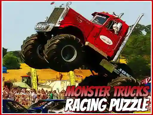 Monster Trucks Racing Puzzle — безплатна онлайн игра