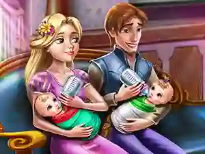 Rapunzel Twins Family Day — безплатна онлайн игра