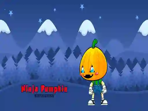 Ninja Pumpkin Winter Edition — безплатна онлайн игра