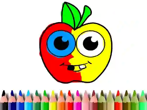 Back To School: Apple Coloring Book — безплатна онлайн игра
