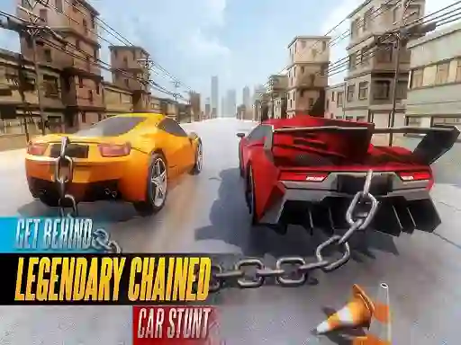 Chained Car Stunts Race Mega Ramp — безплатна онлайн игра