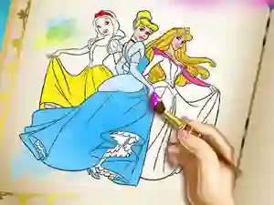 Princesses Coloring Book — безплатна онлайн игра