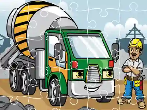 Construction Trucks Jigsaw — безплатна онлайн игра