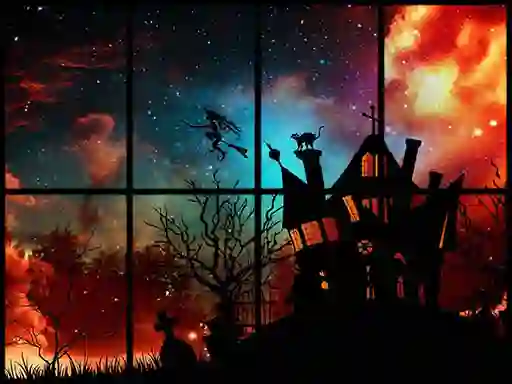 Sliding Halloween Party — безплатна онлайн игра