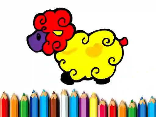 Baby Sheep Coloring — безплатна онлайн игра
