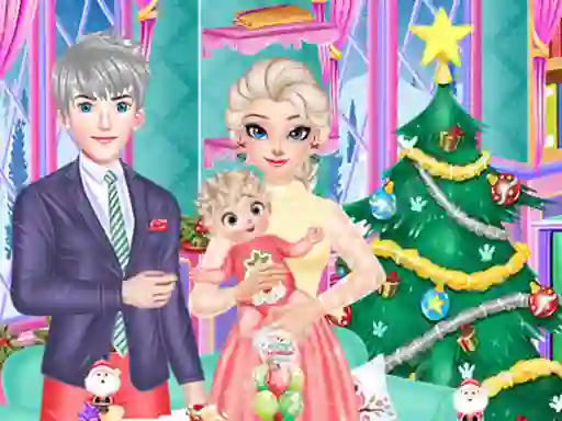Frozen Family Christmas Preparation — безплатна онлайн игра