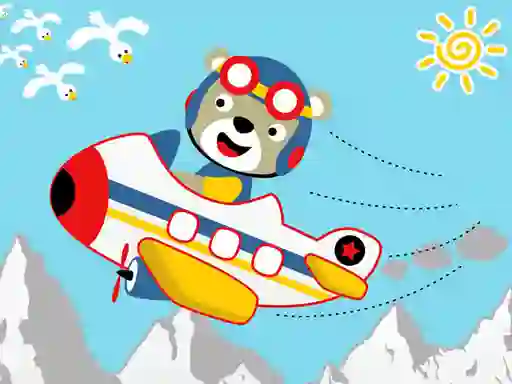 Friendly Airplanes For Kids Coloring — безплатна онлайн игра