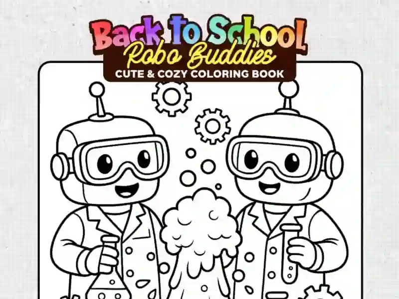 Back to School: Robot Coloring Book — безплатна онлайн игра