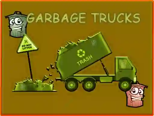 Garbage Trucks Hidden Trash Can — безплатна онлайн игра