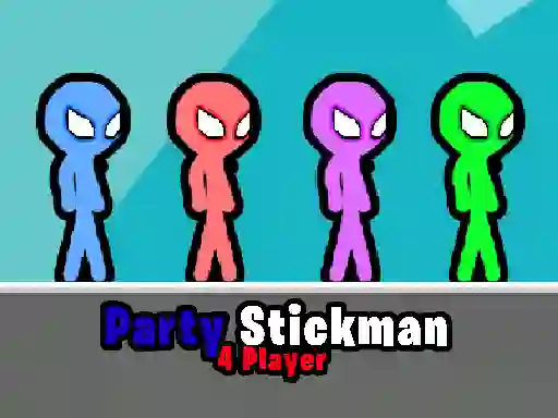 Party Stickman 4 Player — безплатна онлайн игра