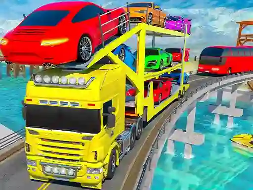 Crazy Mega Car Transport Truck Game — безплатна онлайн игра