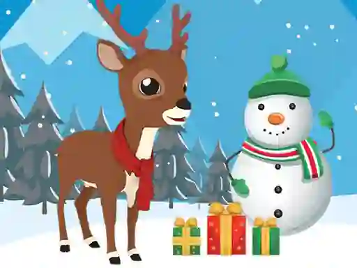 Christmas Deer Jigsaw — безплатна онлайн игра
