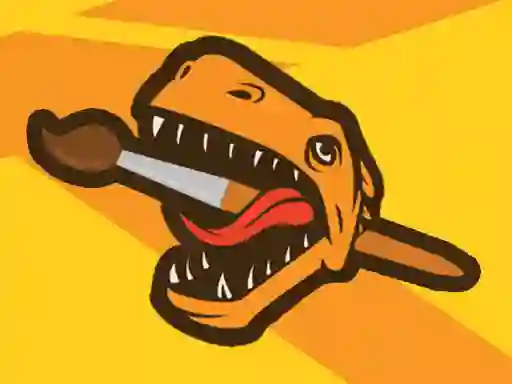 Dinosaur Warrior Coloring — безплатна онлайн игра