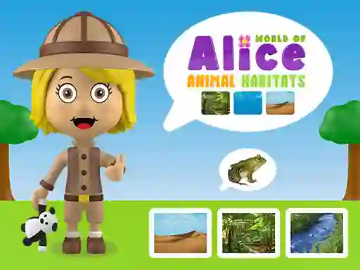 World of Alice Animal Habitats — безплатна онлайн игра