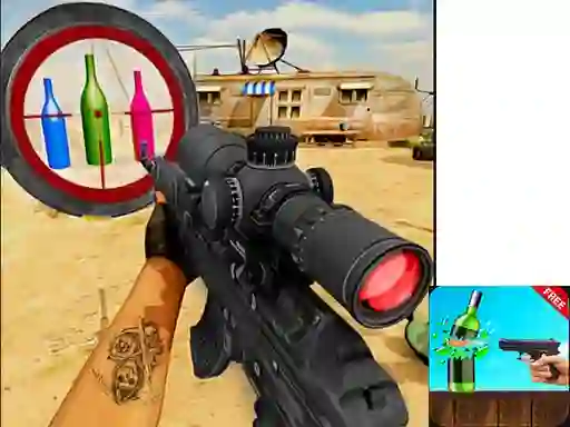 Sniper Bottle Shooting — безплатна онлайн игра