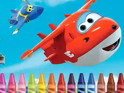 Superwings Coloring — безплатна онлайн игра