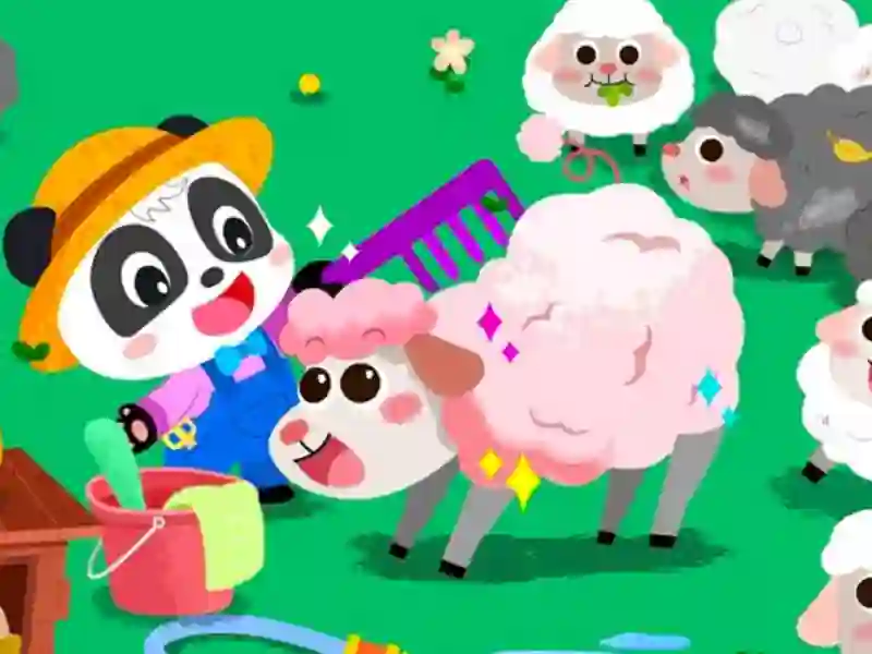 Baby Panda Animal Farm — безплатна онлайн игра