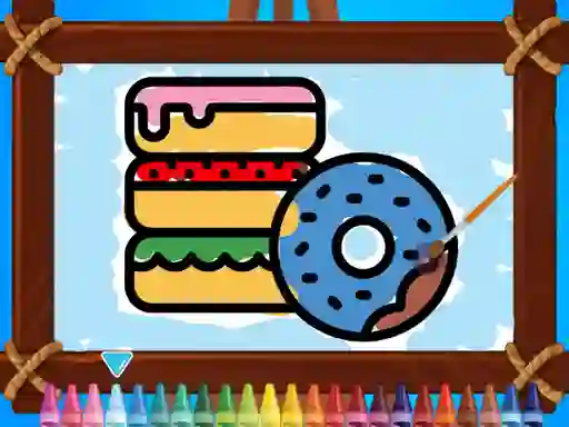 Kids Coloring Bakery — безплатна онлайн игра