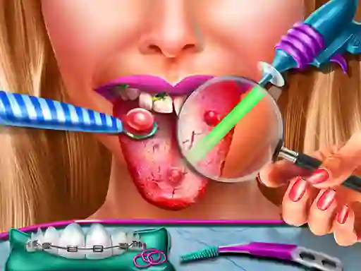 Ellie Tongue Doctor — безплатна онлайн игра