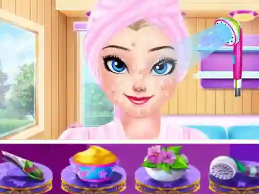 Elsa Holiday Spa Relax — безплатна онлайн игра