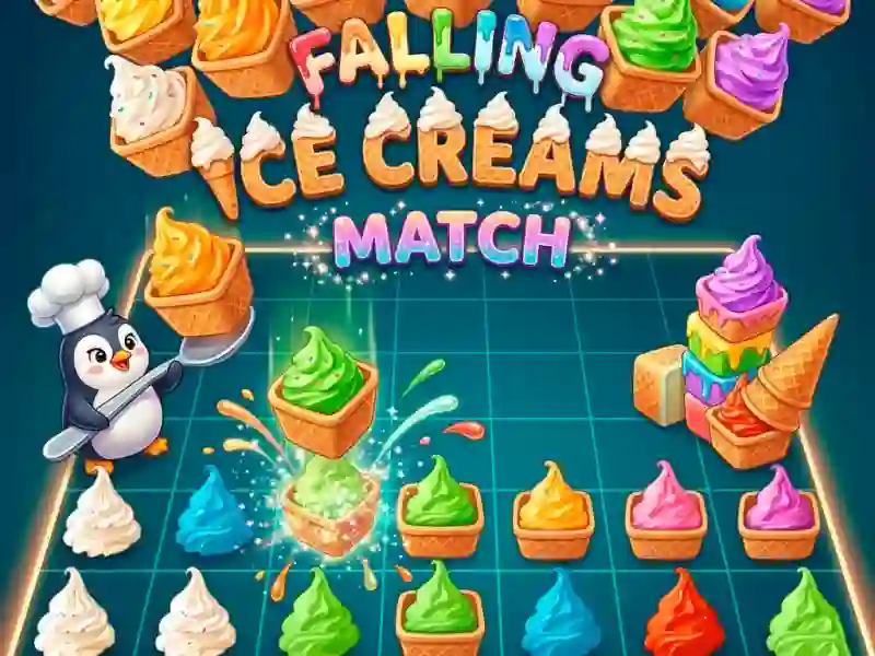 Falling Ice Creams Match — безплатна онлайн игра