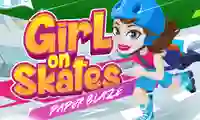 Girl on Skates Paper Blaze — безплатна онлайн игра